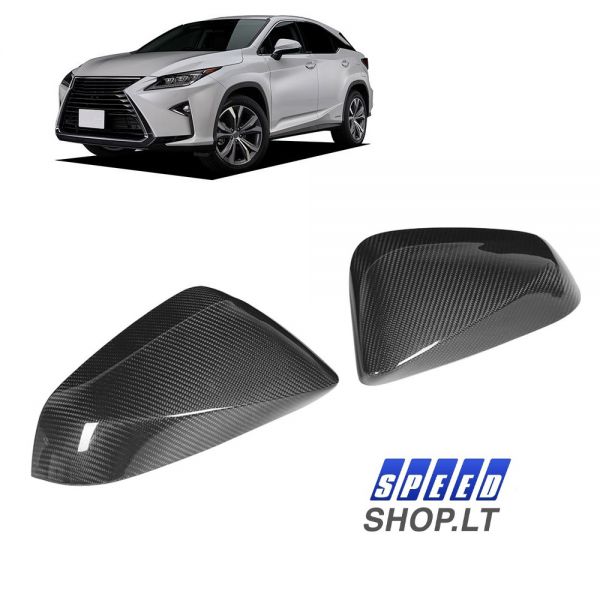 LEXUS RX NX Carbon veidrodėlių gaubtai